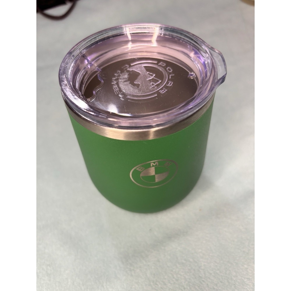 BMW green Stainless Insulated Wine Tumbler with Lid, Coffee/Wine/Drink